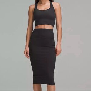 Lululemon Athletica Black Pencil Skirt